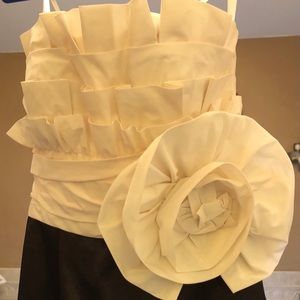 Maxandcleo rosette strapless dress